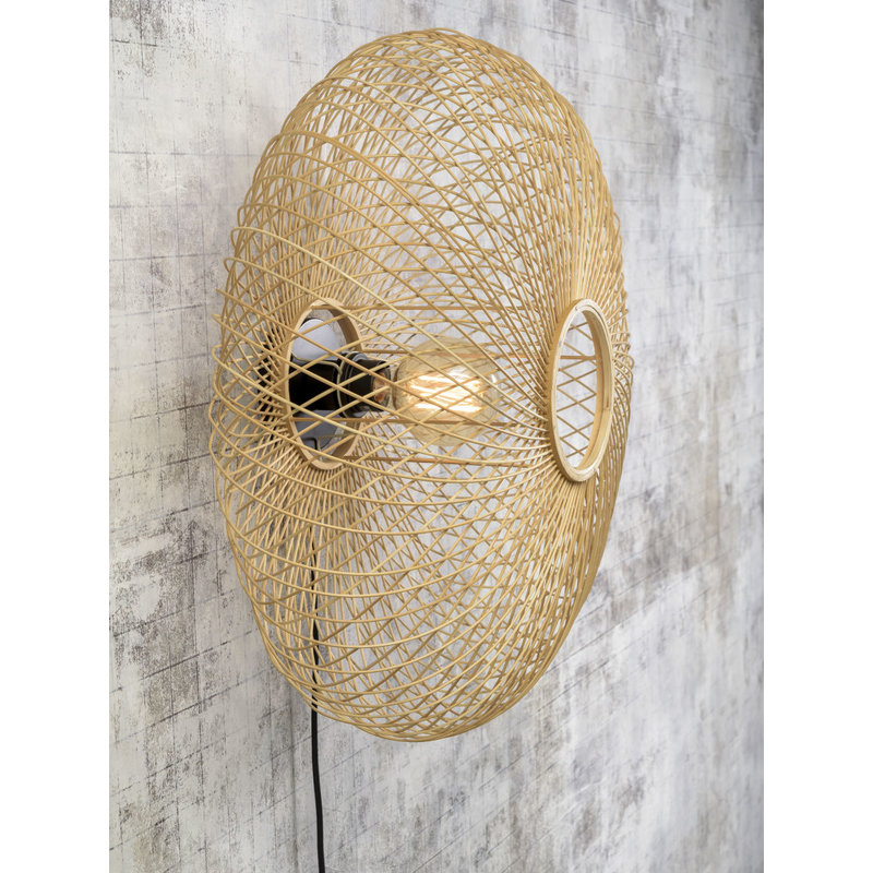 Good&Mojo-collectie Wall lamp Cango ellipse dia.60x25cm natural