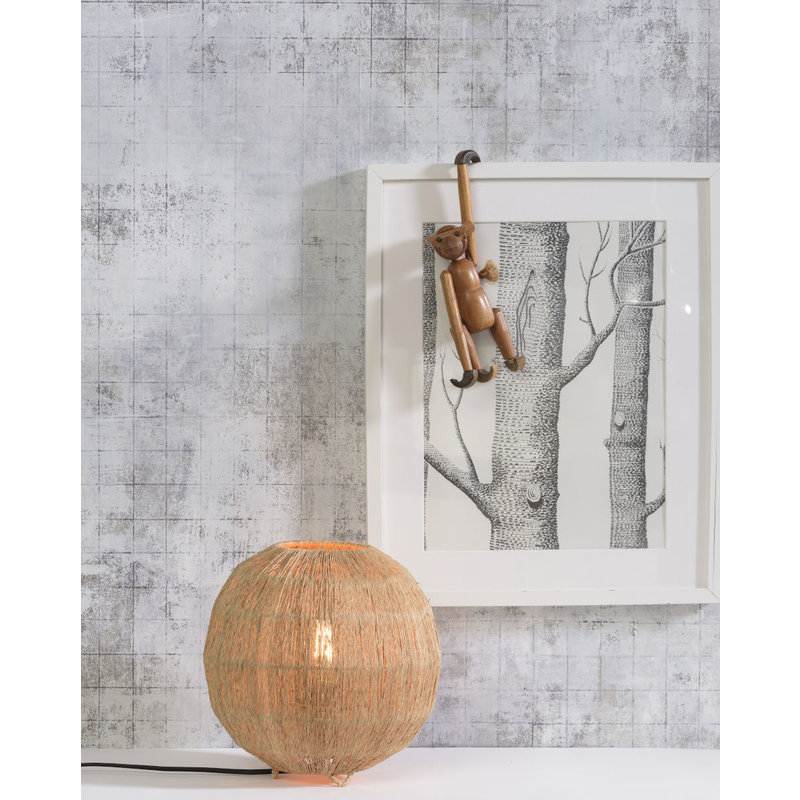 Good&Mojo-collectie Table lamp Iguazu jute globe 25xh.25cm natural, S