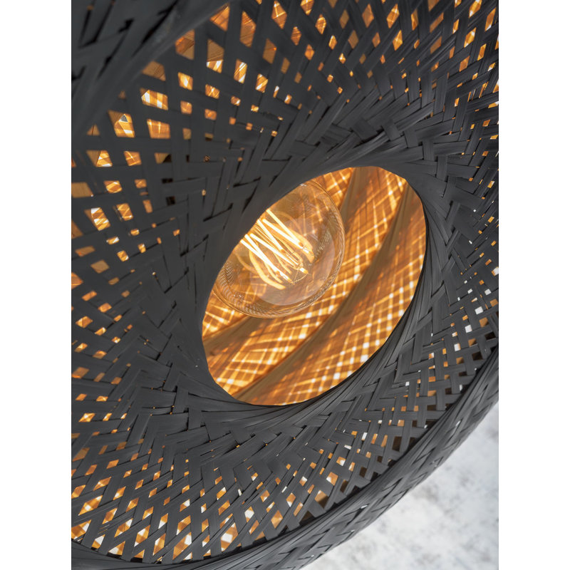 Good&Mojo-collectie Ceiling lamp Palawan 60x15cm nat./black, L