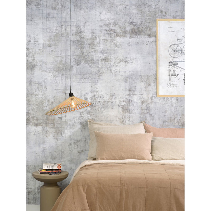 Good&Mojo-collectie Hanging lamp Bromo asymm. dia.50x12cm natural, M