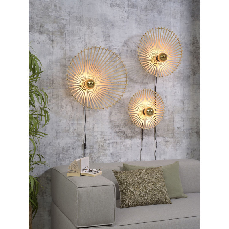 Good&Mojo-collectie Wandlamp Bromo asym. 40cm naturel S