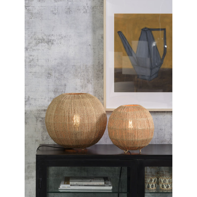 Good&Mojo-collectie Table lamp Iguazu jute globe 25xh.25cm natural, S