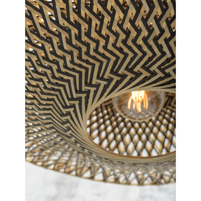 Good&Mojo-collectie Wall lamp Bali nat./shade 60x15cm bl./nat., L