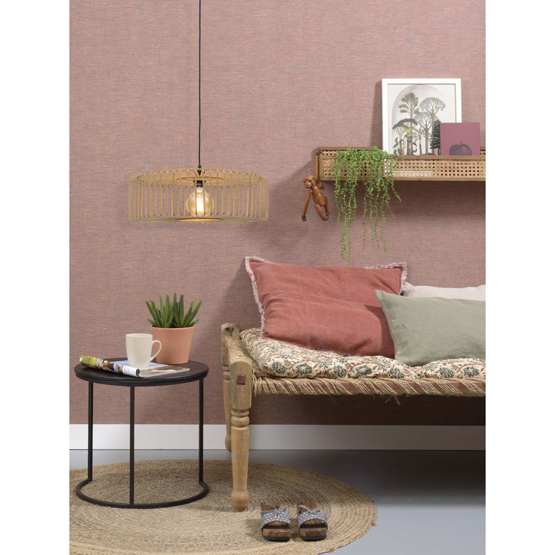 Good&Mojo-collectie Hanging lamp Bromo round dia.60x18cm natural, L