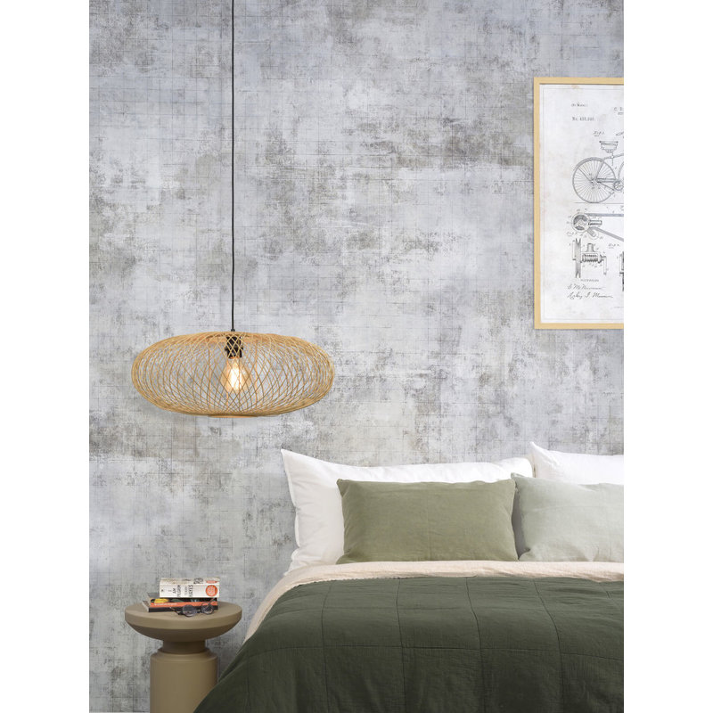 Good&Mojo-collectie Hanging lamp Cango ellipse dia.60x25cm natural