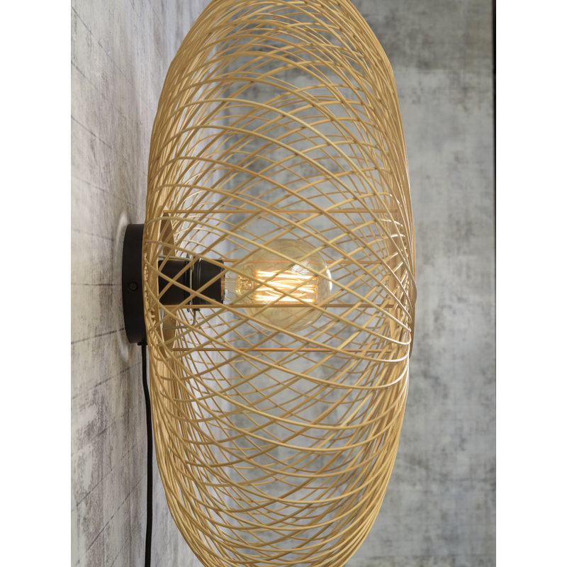 Good&Mojo-collectie Wall lamp Cango ellipse dia.60x25cm natural