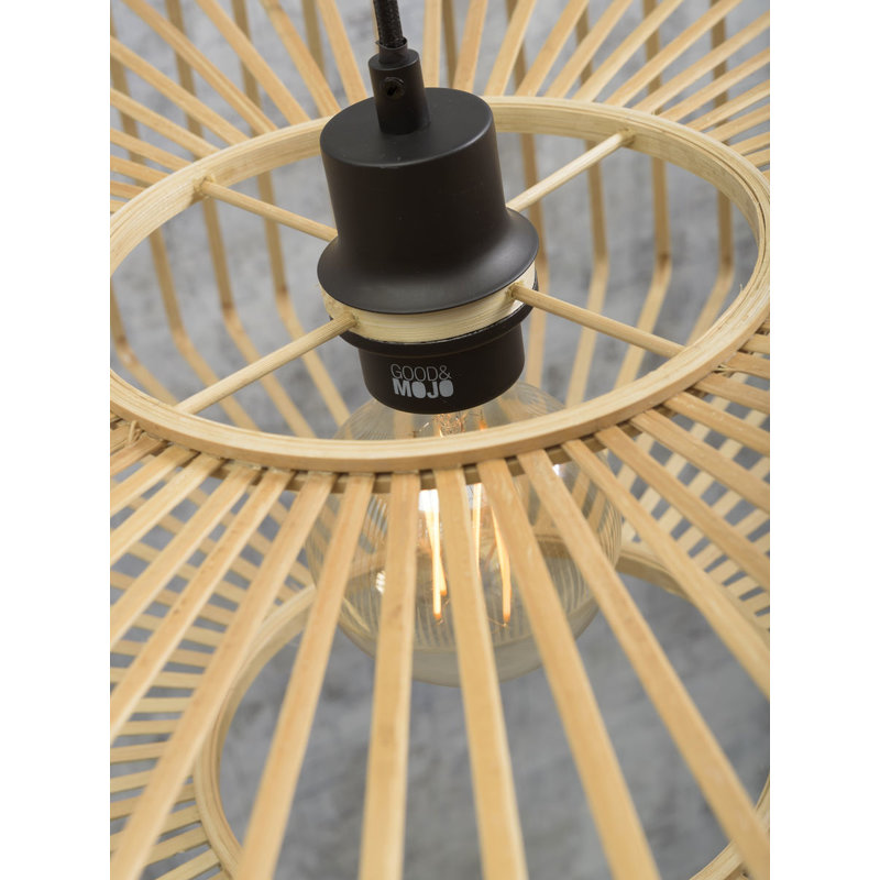 Good&Mojo-collectie Vloerlamp Bromo naturel h.176 rond S