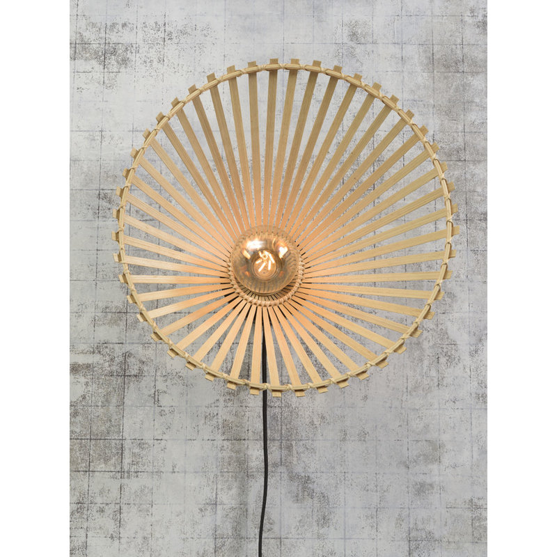 Good&Mojo-collectie Wall lamp Bromo asymm. dia.40x11cm natural, S