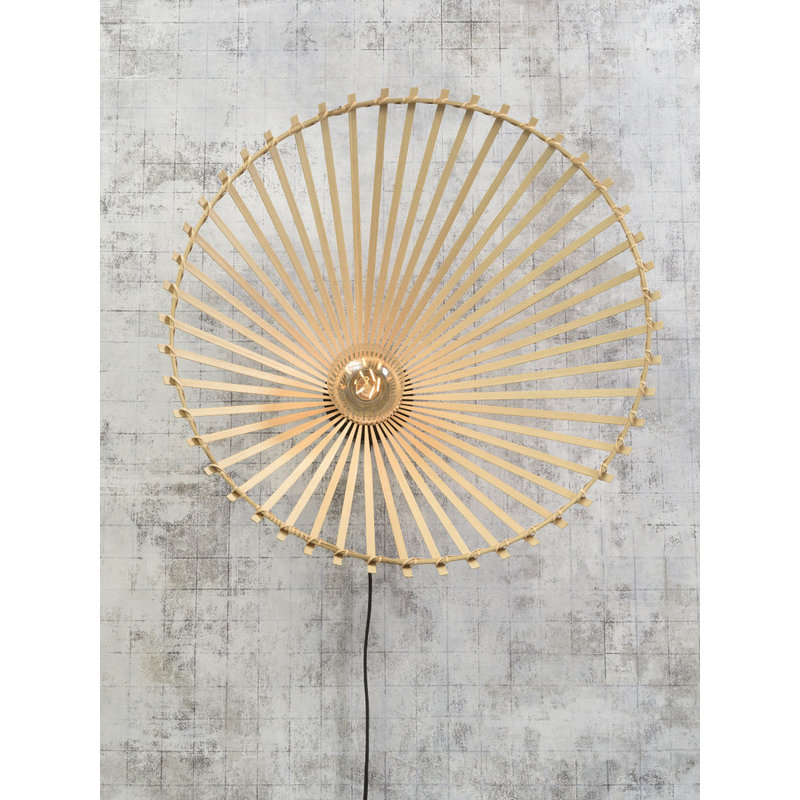 Good&Mojo-collectie Wall lamp Bromo asymm. dia.60x13cm natural, L