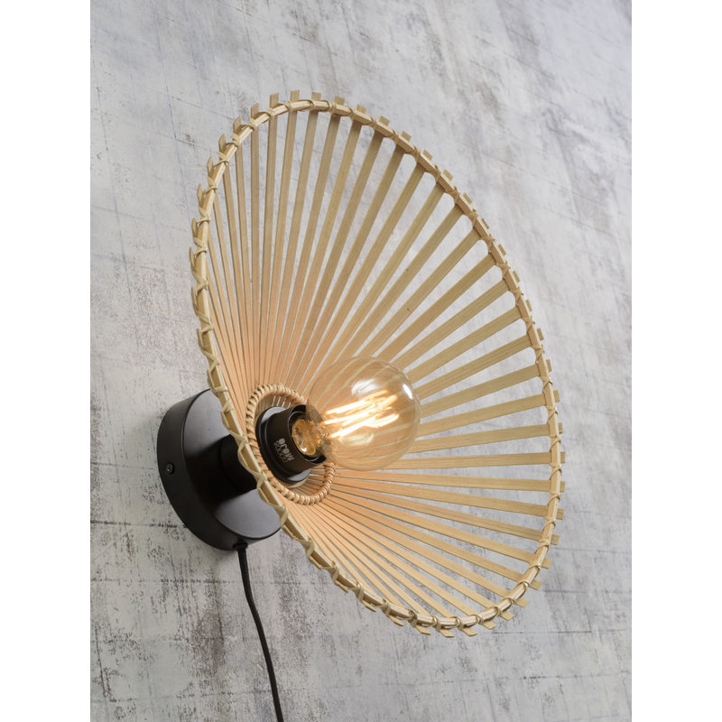 Good&Mojo-collectie Wall lamp Bromo asymm. dia.50x12cm natural, M