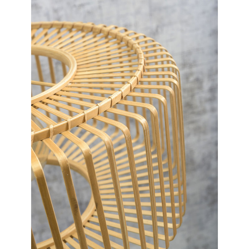 Good&Mojo-collectie Hanging lamp Bromo round dia.40x18cm natural, S