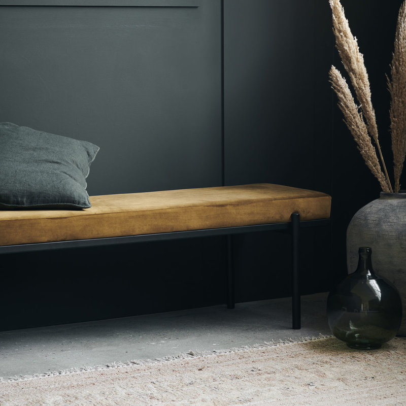 House Doctor-collectie Bank Lao dark olive velvet