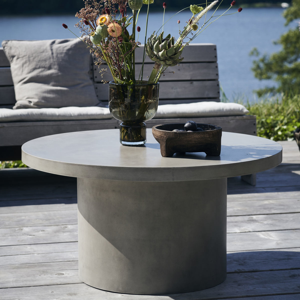 baseren naald Treinstation House Doctor Tafel Stone beton 45x90 - Deens