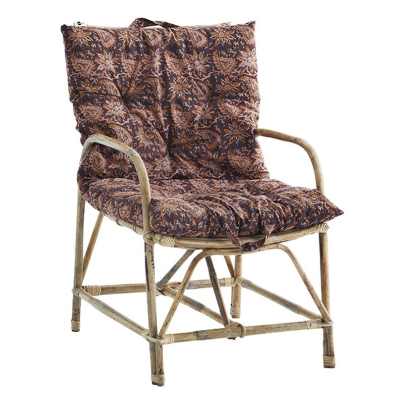 Madam Stoltz-collectie Bamboo chair Natural 64x52x88 cm