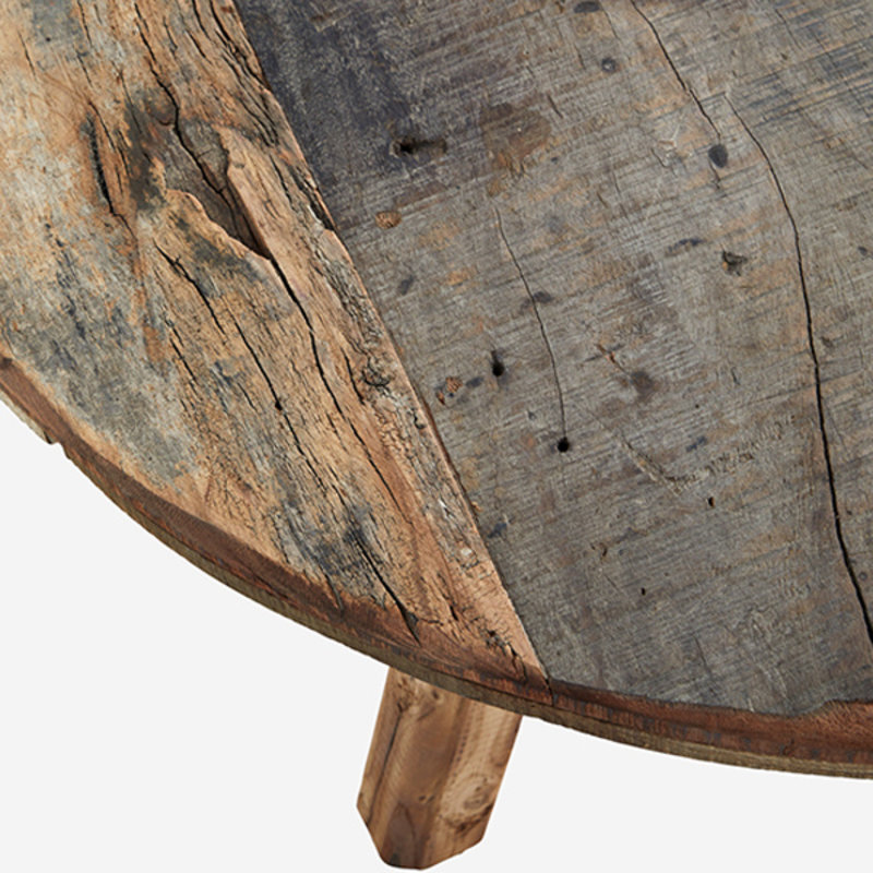 Madam Stoltz-collectie Ronde salontafel - gerecycled hout