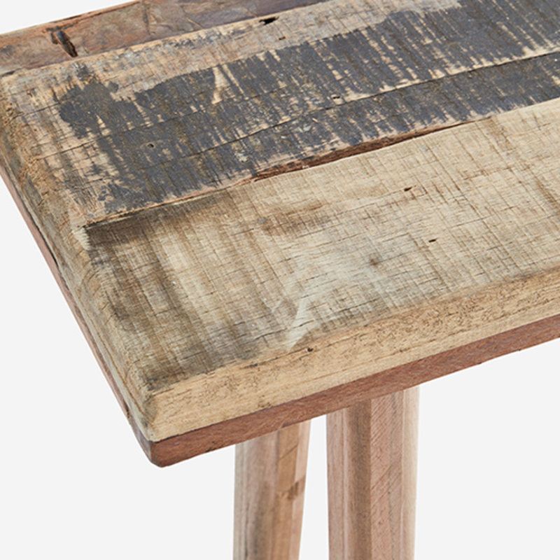 Madam Stoltz-collectie Wooden console table Natural 105x25x70 cm