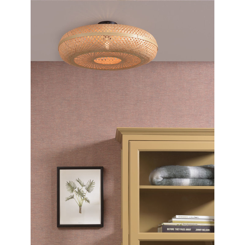 Good&Mojo-collectie Ceiling lamp Palawan 60x15cm nat, L