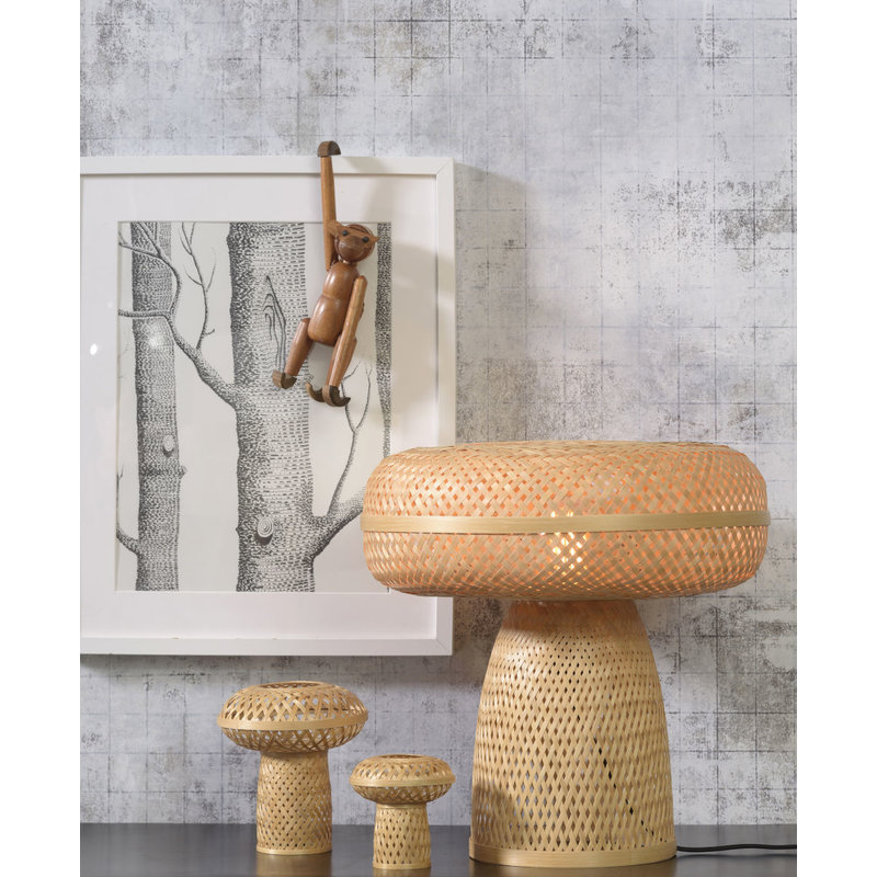 Good&Mojo-collectie Table lamp Palawan h.40x40cm natural set/3