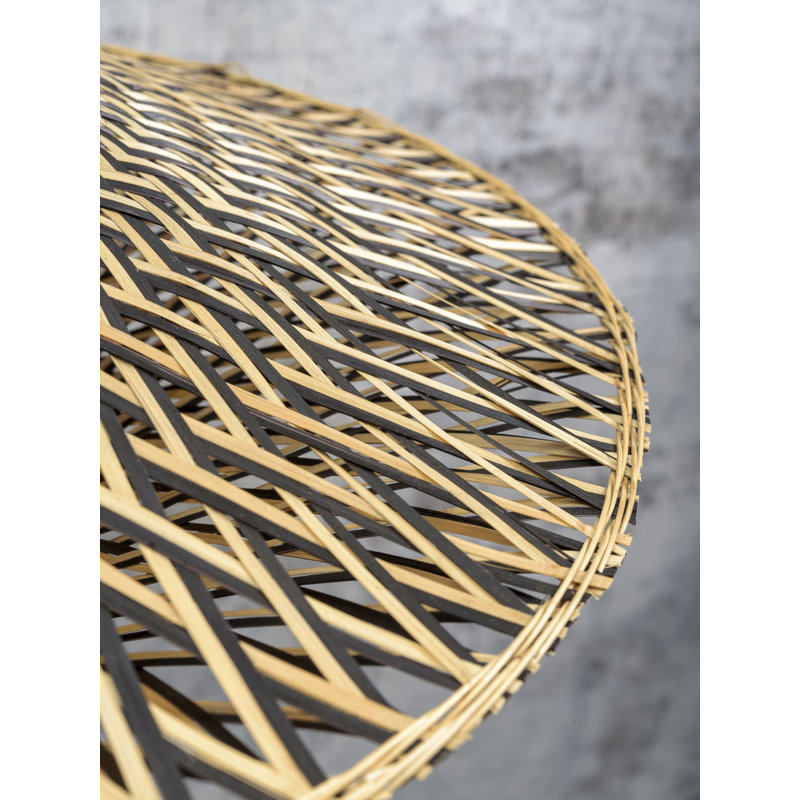 Good&Mojo-collectie Plafonniere Bali 44cm zwart/naturel S