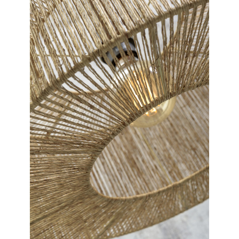 Good&Mojo-collectie Ceiling lamp Iguazu jute round dia.60x25cm natural, L