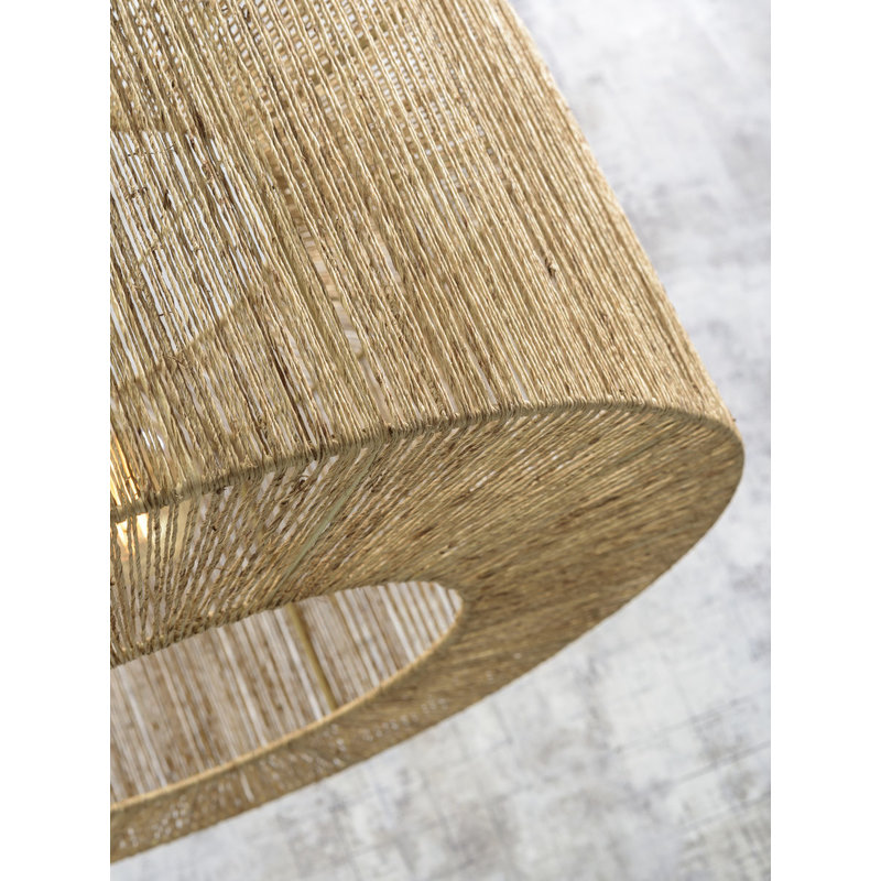 Good&Mojo-collectie Hanging lamp Iguazu jute round dia.60x25cm natural, L