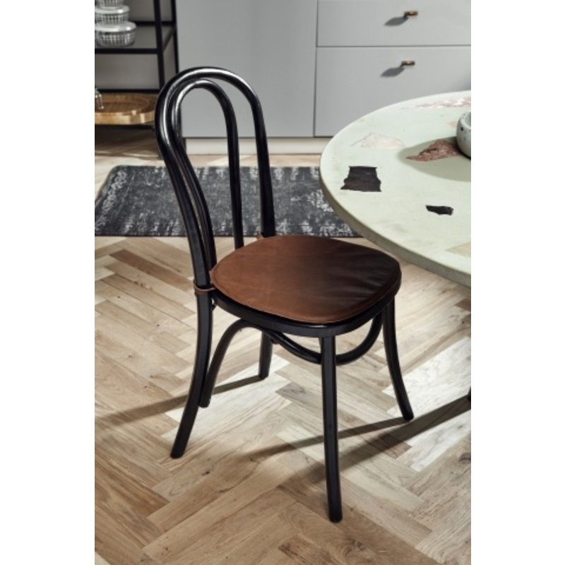 Nordal-collectie Bistro chair shiny black