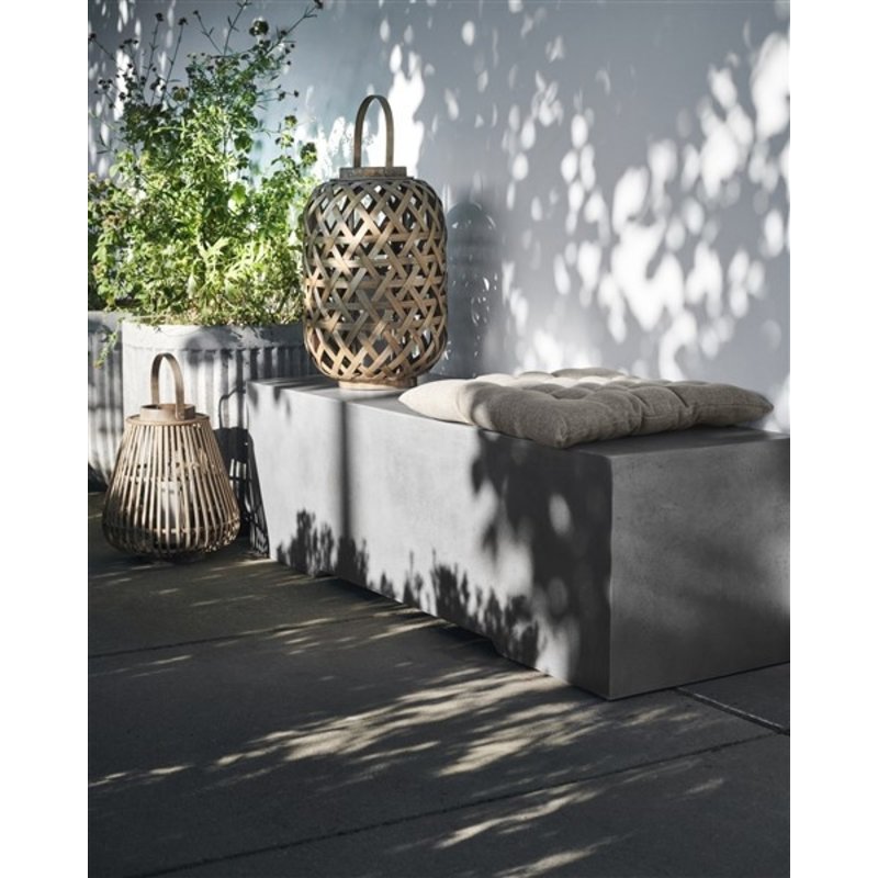 House Doctor-collectie House Doctor  Bench Ceme Grey l: 130 cm w: 40 cm h: 38 cm