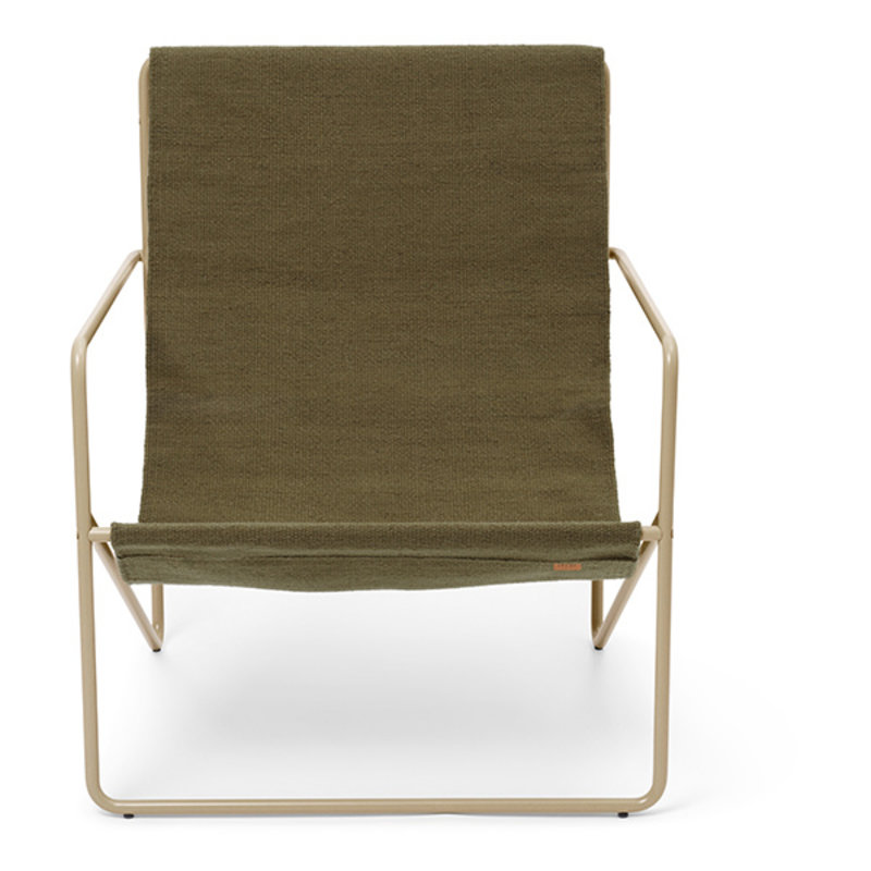 ferm LIVING-collectie Desert Chair - Cashmere/olijfgroen