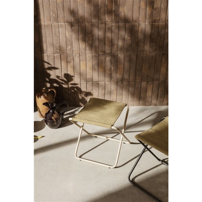 ferm LIVING-collectie Desert Lounge Chair - Cashmere/Olive