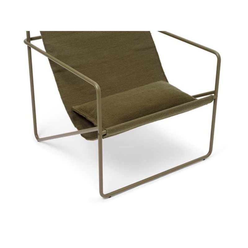 ferm LIVING-collectie Desert Lounge Chair - Olive/Olive