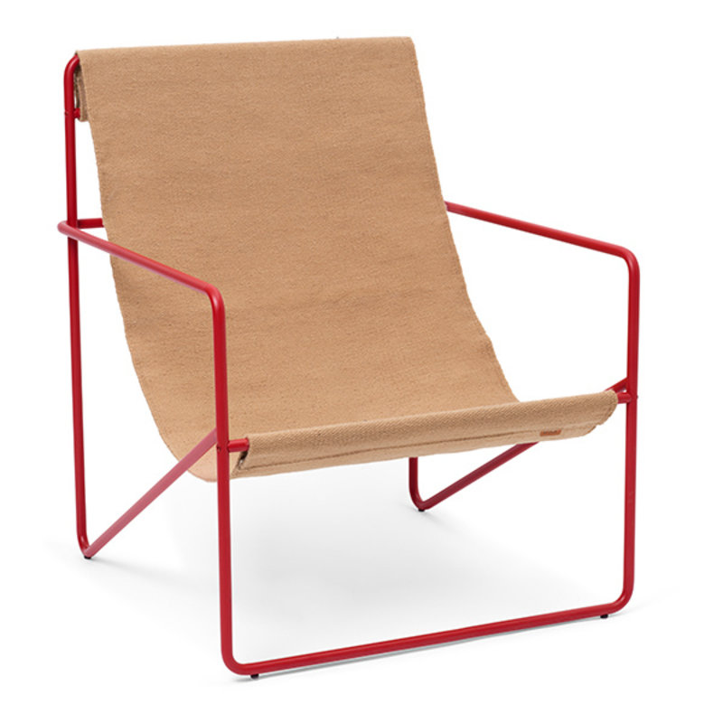 ferm LIVING-collectie Desert Chair - rood/zand