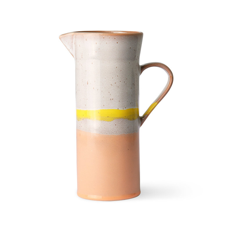 HKliving-collectie 70s ceramics: jug, sunrise