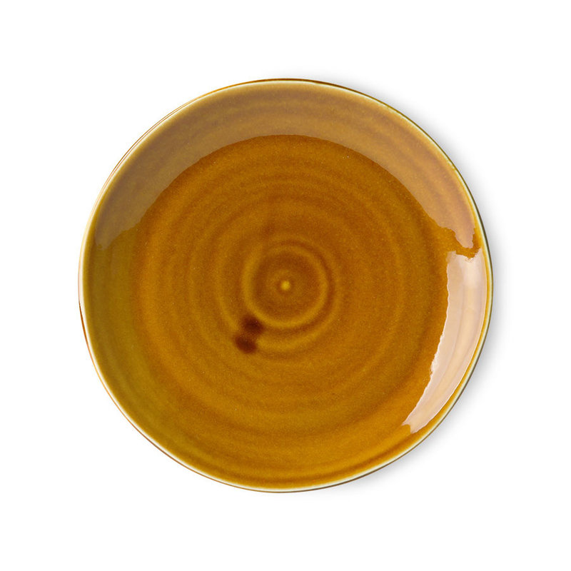 HKliving-collectie Kyoto ceramics: japanese dinner plate brown