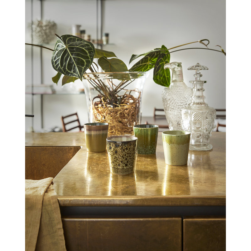 HKliving-collectie solid glass flower pot ø26cm