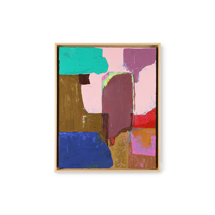 regio Nog steeds Buitenshuis Hkliving Abstract schilderij multicolour 40x50cm - Deens