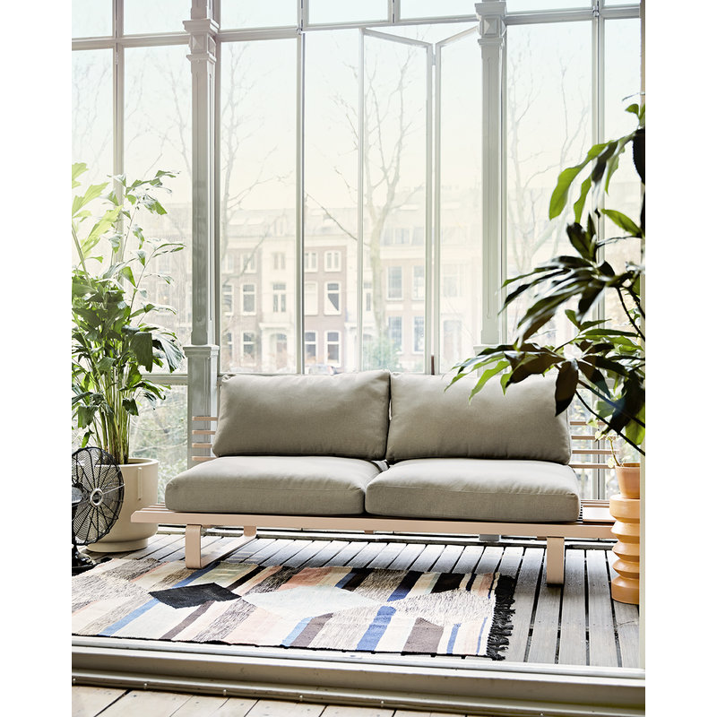 HKliving-collectie Handgeweven indoor/outdoor vloerkleed multicolour (120x180)