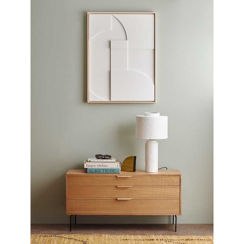 HKliving-collectie gesso table lamp matt white