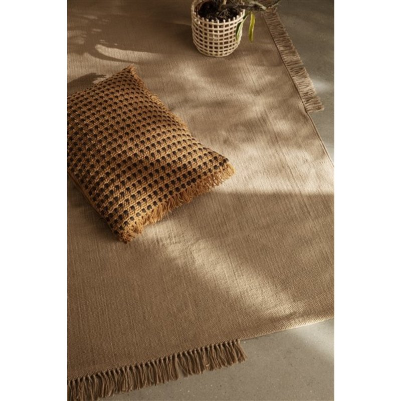 ferm LIVING-collectie Hem Rug - Large - Sand