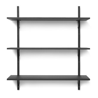 ferm LIVING Sector Shelf T/W - Black Ash-Black Brass