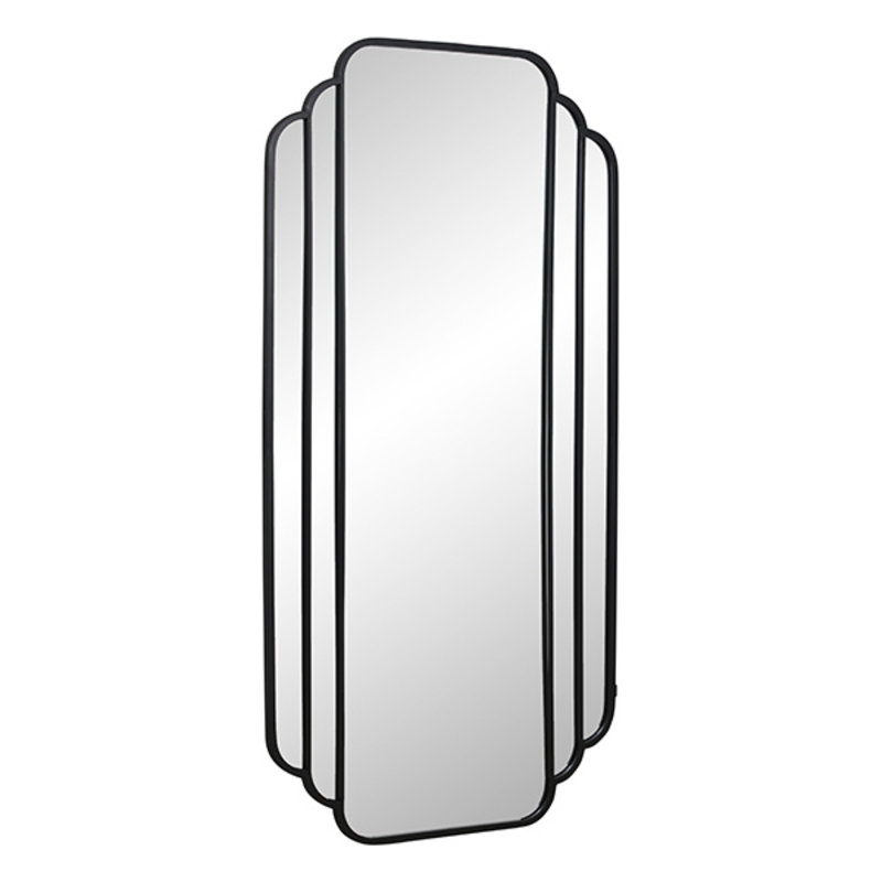 Nordal-collectie SKYLARK Iron wall mirror, black