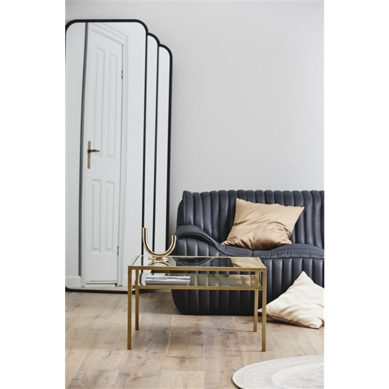 Nordal-collectie SKYLARK Iron wall mirror, black