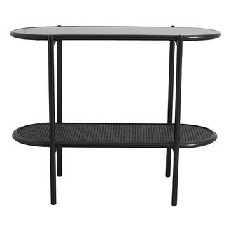 Nordal Sidetable SURMA 2 planken zwart