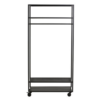 Nordal ALTA iron wardrobe rack, black