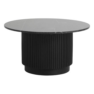 Nordal Ronde salontafel ERIE dia 75 cm zwart marmer