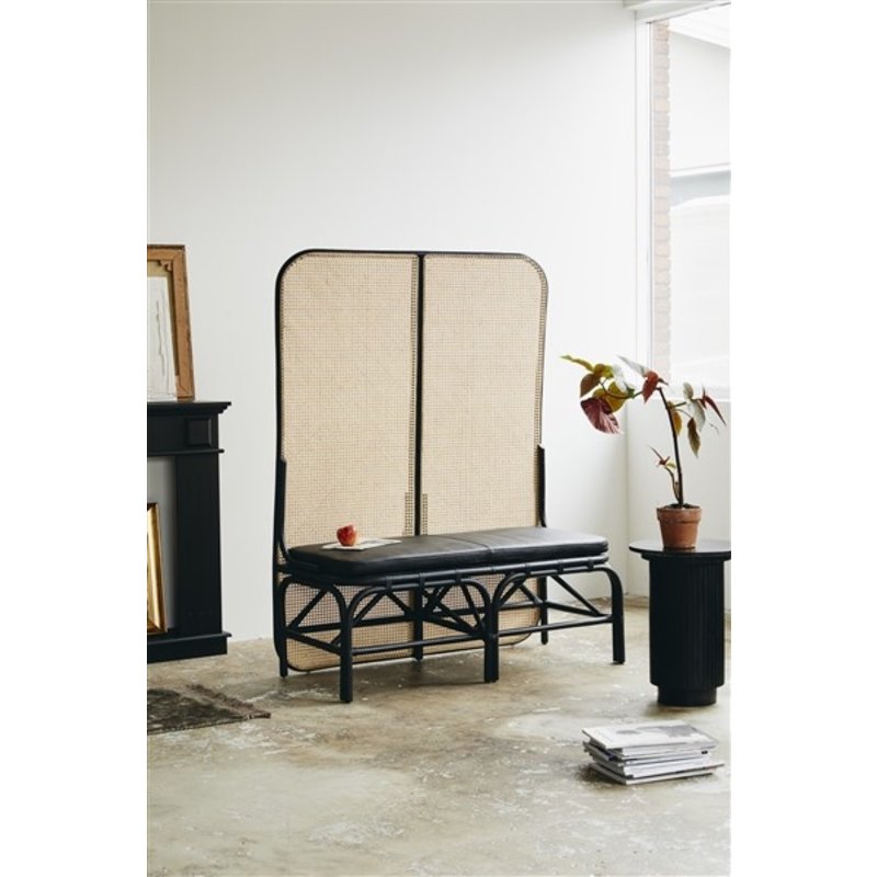 Nordal-collectie ERIE round side table, black marble top