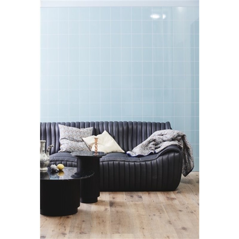 Nordal-collectie ERIE round side table, black marble top