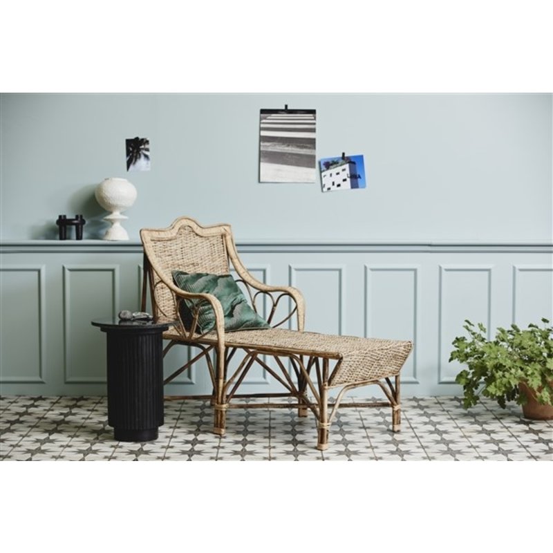 Nordal-collectie Ronde bijzettafel ERIE zwart marmer