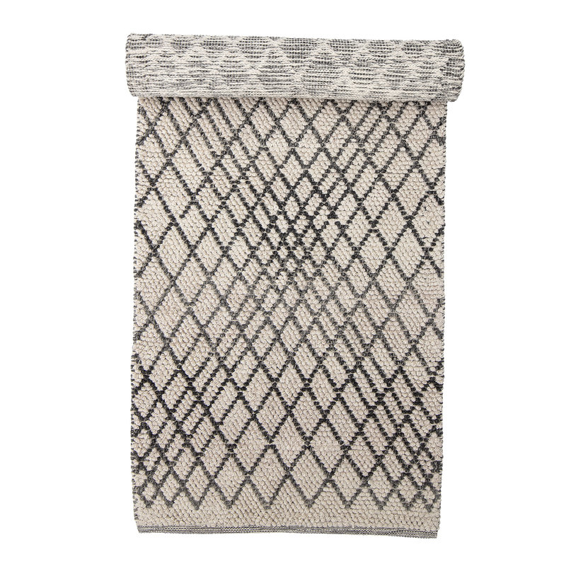 Bloomingville-collectie Kaya Rug Grey Wool