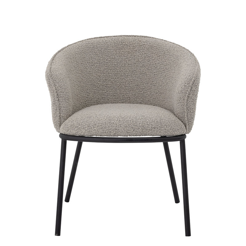 Bloomingville-collectie Cortone Dining Chair Grey Polyester
