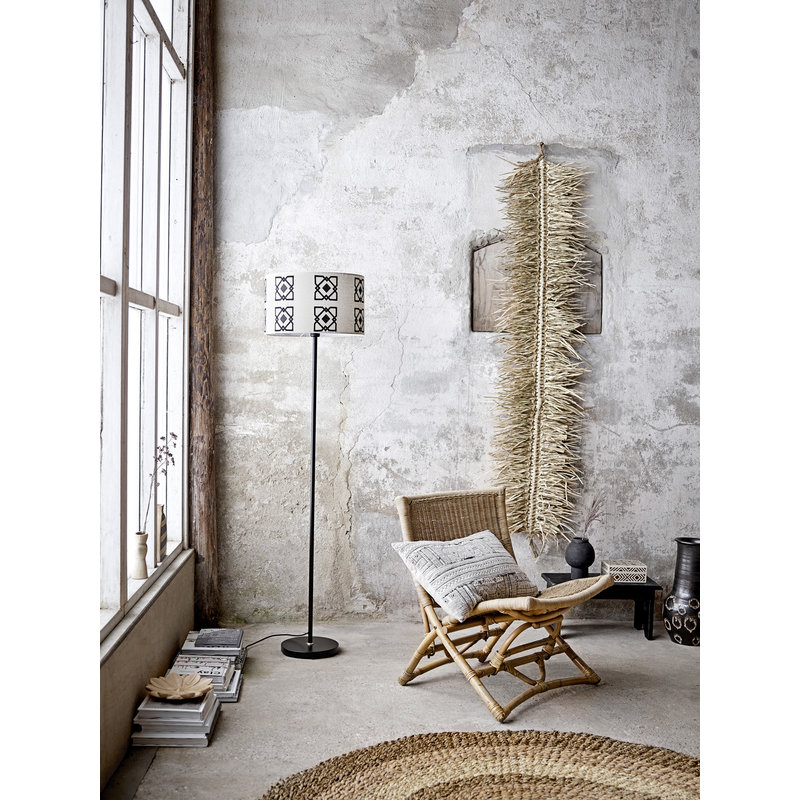 Bloomingville-collectie Selita Floor Lamp Black Metal